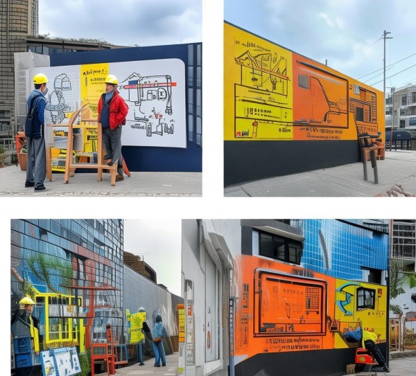 工程概况喷绘，从设计到交付的全过程